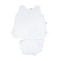 Paty Knit, 2 PC Sleeveless Diaper Set - White Trim