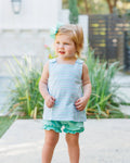 Margo Stripe Bloomer Set - Seaside Stripe