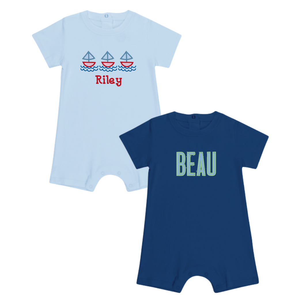 Boy's Short Sleeve Romper